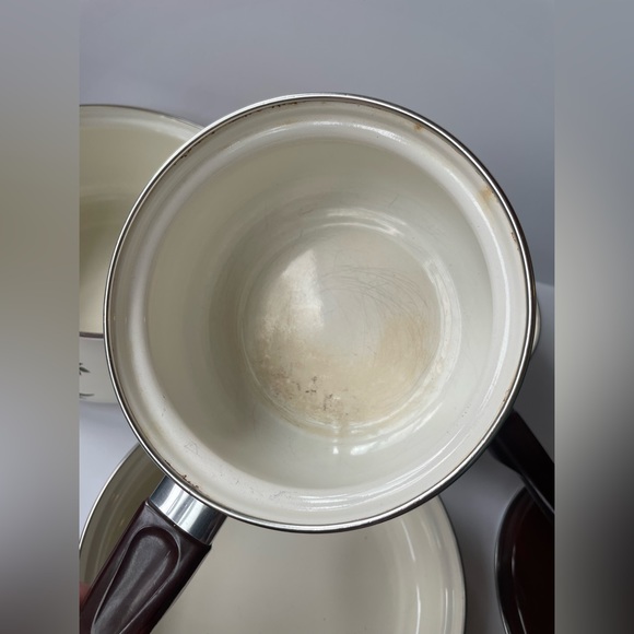 SOLD//Vintage 1970s Sears “Merry Mushroom” Pots and Pans, Set of 4 - Picture 8 of 10